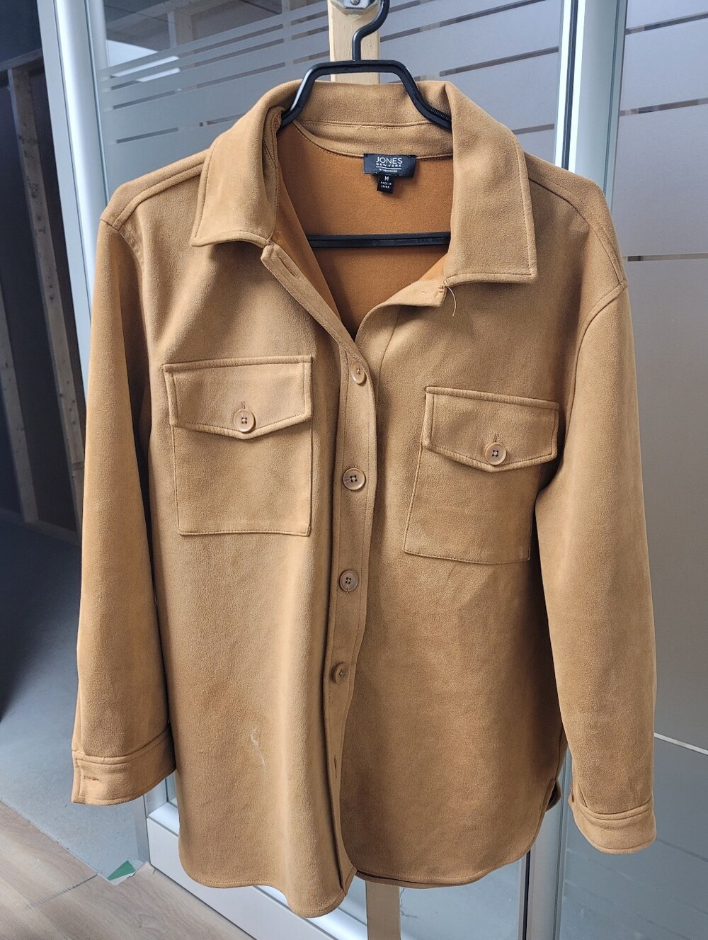 Jones New York Tan Button-Front Shacket